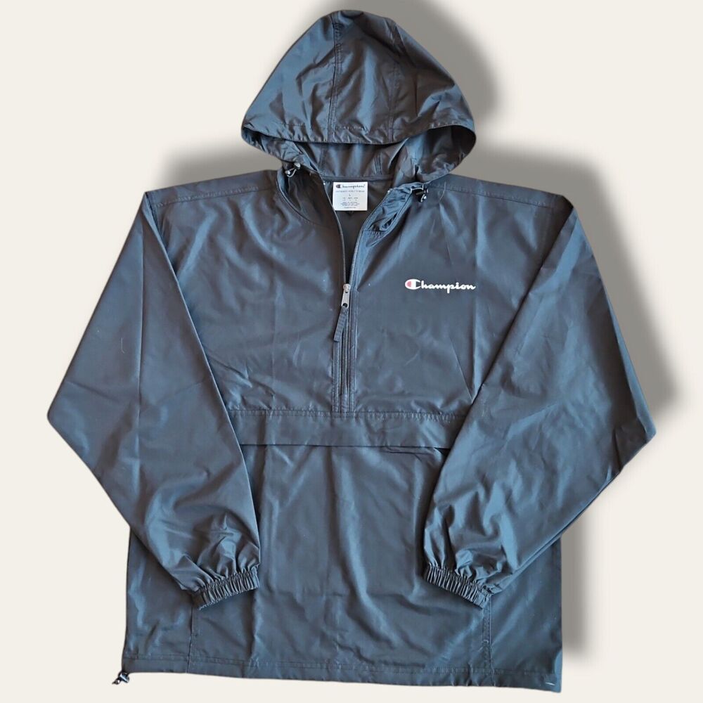 Champion Men's Hoodie Packable Quarter-zip Jacket Pouch Size XXL NWT